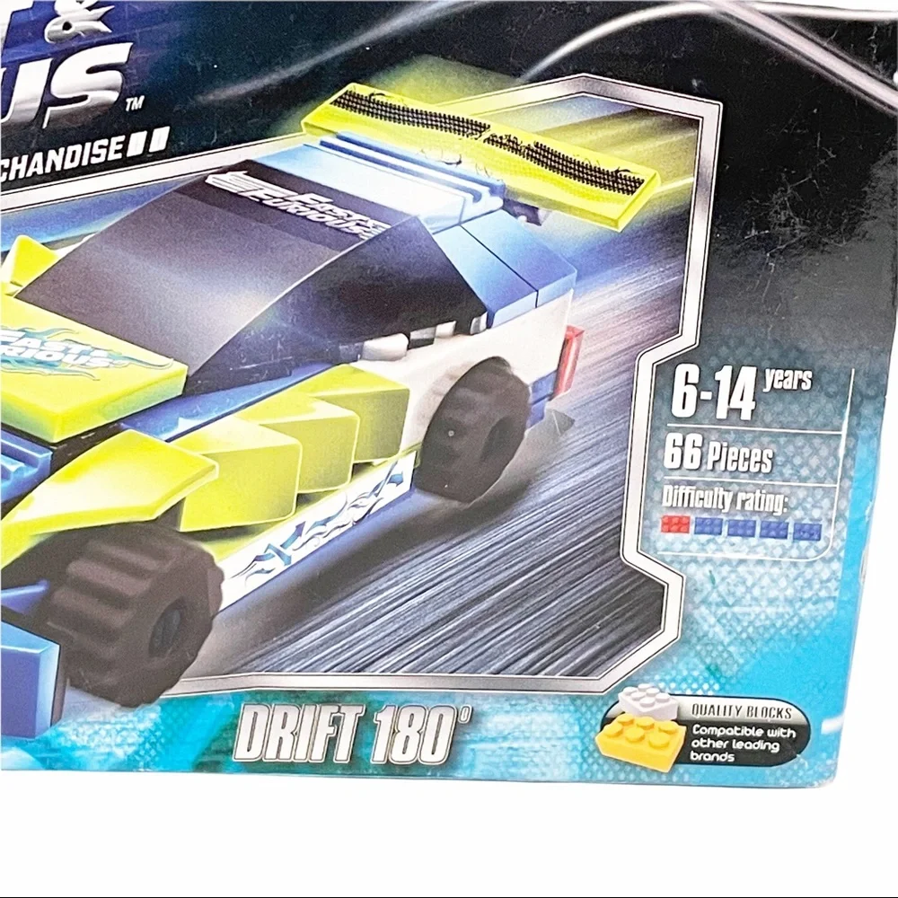 Block Tech Fast & Furious Burning Rubber Block Set New NWT‎